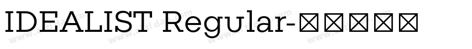 IDEALIST Regular字体转换
